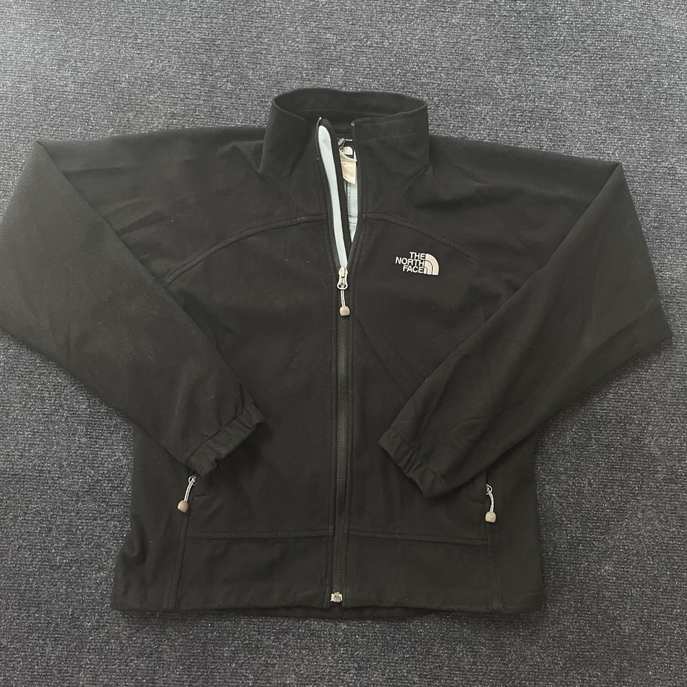 The North Face Fleece Jacket Womens Small Black Full Zip Lined‎ Warm Outdoor